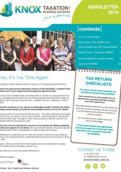 Knox Tax Newsletter EOFY